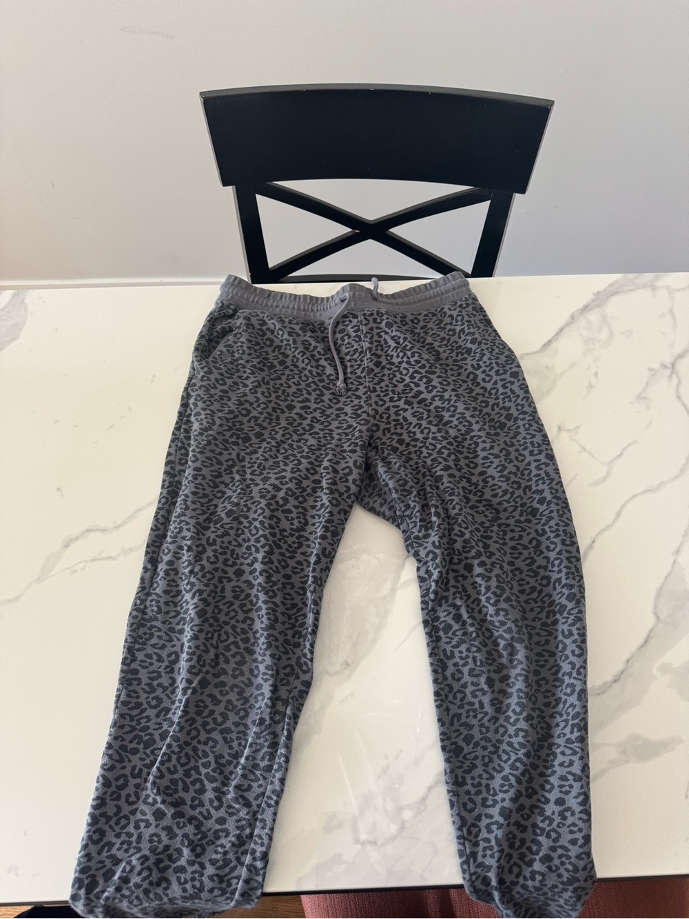 The Rail Grey Leopard Print Sweatpants